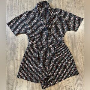 TOPSHOP Floral Romper 4 petite NWOT